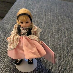 Vintage miniature showcase doll